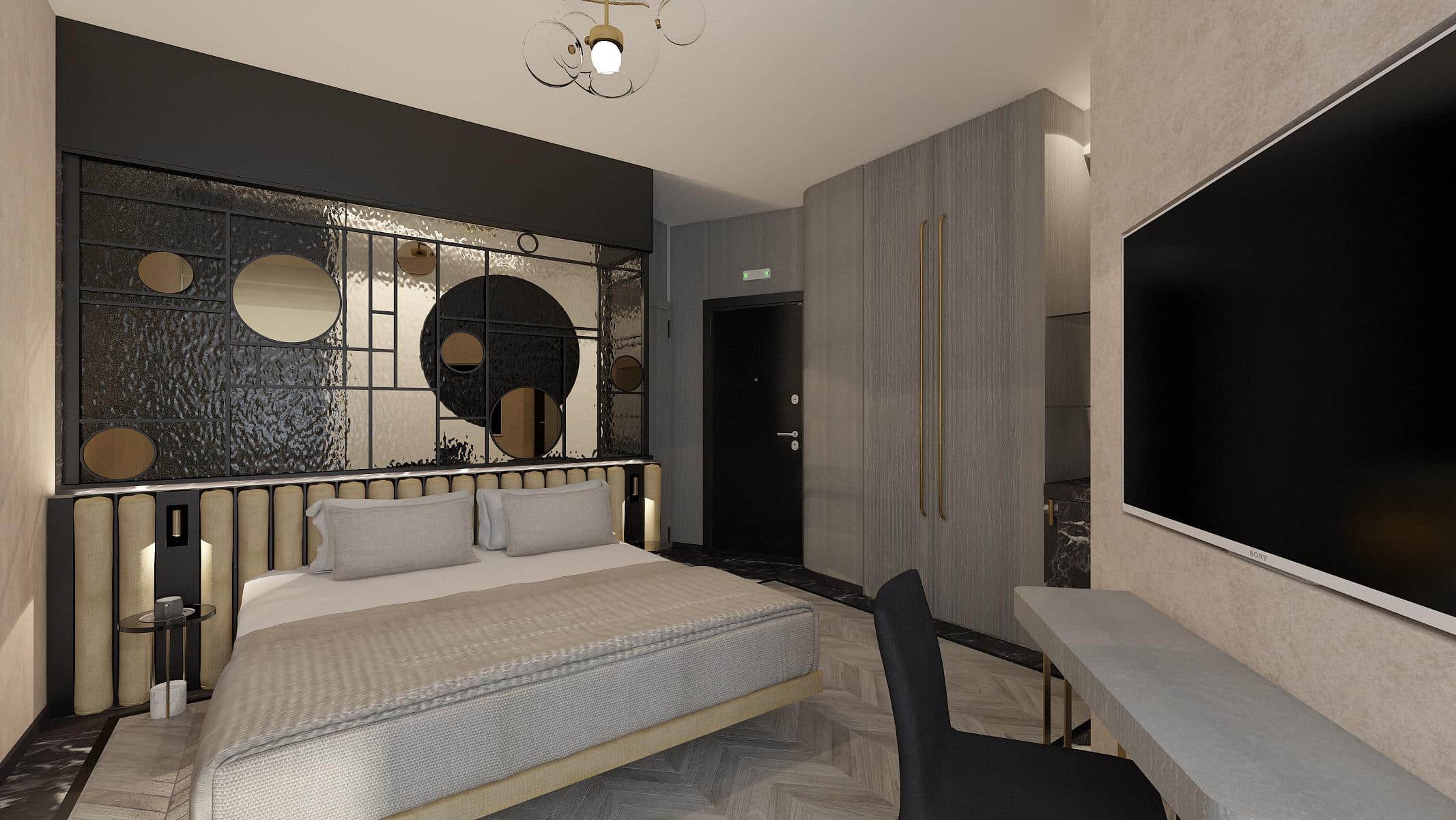 The sleek interiors of this Acropolis view suite in Athens centre by ESSE Athens in Plaka district.